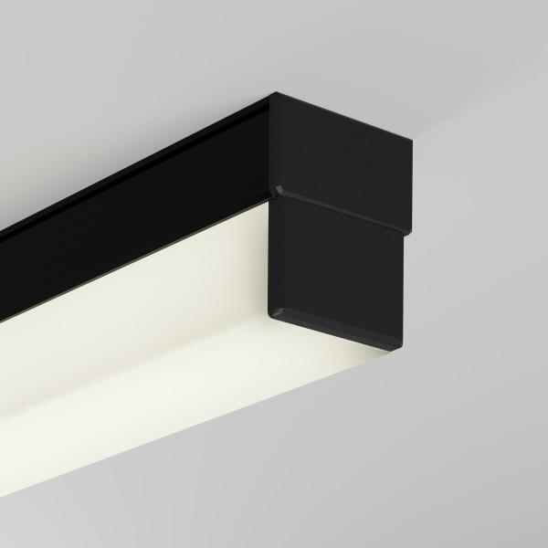 Schwarze Profilblende für LED-Profile zum sauberen Verschließen